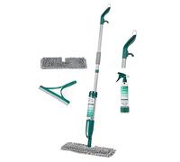 Beldray BEL01121-VDEEU7 Antibac Balai Vaporisateur avec gâchette, désinfectant Maison, tête de Balai Double Face, Cartouches réutilisables 400 ML, avec Mini pulvérisateur et raclette