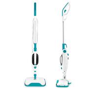 Beldray® Bel0698 Balai Vapeur 12 en 1 Flexi pour Tous Types de sols, 1300 W, avec brosses en Microfibre, buse, Outil de jointoiement et de raclage, Planeur de Tapis, Turquoise, 330 ML