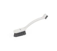 Beldray Brosse à récurer Double Face, Plus Grande saleté et crasse, Brosse Plus Petite avec Poils en Forme de V pour Un Nettoyage en Profondeur étroit, précision, Anti-Rayures, Blanc, Taille Unique