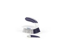 Beldray Brosse à récurer portative Deep Clean - Brosse de Nettoyage pour Taches tenaces, Double extrémité, poignée Ergonomique antidérapante, Poils Non abrasifs