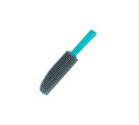 Beldray Brosse en Caoutchouc, Mini Balai pour Moquette et Tapis, Retire Les Poils d'Animaux, Brosse à Main pour Tapis de Voiture et Rembourrage, Design Pet Plus+, Turquoise/Gris, LA071590EU