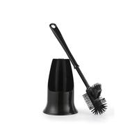 Beldray Brosse de Toilette en Silicone Antibac - Comprend Un Support, Nettoyant Intégré pour Rebord, Traité avec Zinc Prythione pour Réduire l'Accumulation de Bactéries, Poils Non Rayants