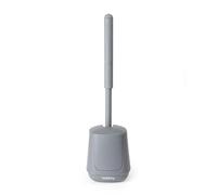 Beldray Brosse WC Anti-bac et Support, Couvercle autofermant, Gris