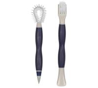 Beldray Deep Clean Dual-Sided Detail Brushes - Brush Head for Scrubbing, Oval Flexible Brush Head for Hard-to-Reach Areas, Rubber Heads for Scratch-Free Deep Cleaning, Non-Slip Handle LA030124FEU7