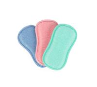 Beldray Éponges de Nettoyage Anti-bac - Lot de 3 tampons à récurer, éliminent Les Taches Difficiles, réutilisables, verrerie et Assiettes, côté Doux pour polir, côté abrasif pour récurer, ne Raye Pas