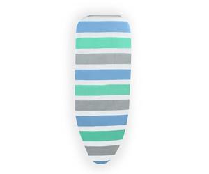 Beldray Housse Universelle pour Planche à Repasser- Réglable, 110-126 cm, Cordon élastique, Fermeture à Bascule, réfléchissant la Chaleur, sous-Couche épaisse en Feutre, imprimé Paume, LA033491FEU7