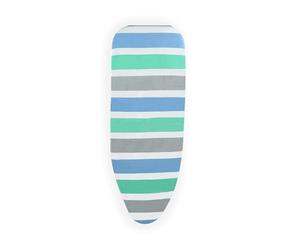 Beldray Housse Universelle pour Planche à Repasser- Réglable, 110-126 cm, Cordon élastique, Fermeture à Bascule, réfléchissant la Chaleur, sous-Couche épaisse en Feutre, imprimé Paume, LA033491FEU7