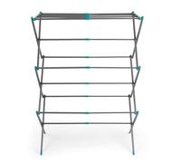 Beldray LA029005FEU7 XL Vêtements Pliage Airer - 28 crochets de suspension pliables supplémentaires, 26 pinces de suspension pour articles délicats, pieds antidérapants, ouverture 81cm de large