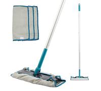 Beldray LA029357FEU7 Balai serpillère - Pas de Produits Chimiques, Ajoutez de l'eau, tête pivotante à 180 degrés, Manche de 1,3 m, Utilisation sur Tous Les sols durs, Technologie Microfibre