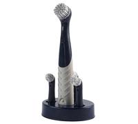 Beldray LA030100FEU7 Brosse Turbo à Nettoyage Profond - avec 4 têtes de brosses oscillantes, poignée antidérapante, Support de brosses Inclus pour Un Rangement Pratique, Nettoyage de précision Rapide