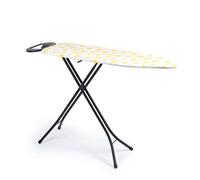 Beldray LA031213LEM2FEU7 planche à repasser pliable - Table à repasser pliante légère, 7 options de hauteur réglable, sous-couche épaisse, couverture d'impression citron lavable en machine, 115 x 36cm