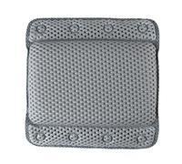 Beldray LA032715GRYUFFEU7 Oreiller de Bain Anti-bac Facile à Nettoyer, ventouses sécurisées, Design rembourré Relaxant, élégant, traité avec pyrithione de Zinc, soutient la tête et Le Cou Pendant Le