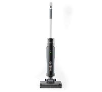 Beldray Nettoyeur de Sol Tout-en-Un - Aspirateur sans Fil 180W 3-en-1, Balais, Lave et Sèche, Multi-Surfaces, Auto-nettoyant, Système à Double Réservoir, Autonomie 25 Min, Tête Turbo, Titane