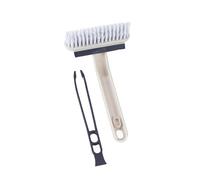 Beldray Outil de Douche 4-en-1 - Nettoyeur de Douche, Brosse à Récurer, Raclette, Grattoir, Pince à Épiler, Tête Rotative, Joints et Carreaux, Nettoie Les Coins, Déboucheur de Drain, Forme en V