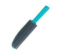 Beldray Brosse en Caoutchouc, Mini Balai pour Moquette et Tapis, Retire Les Poils d'Animaux, Brosse à Main pour Tapis de Voiture et Rembourrage, Design Pet Plus+, Turquoise/Gris, LA071590EU
