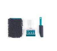 Beldray Pet Plus Set de Nettoyage Anti-Bactérien pour Animaux, Gant Microfibre, Rouleau Gel Anti-Poils & Brosse Tissus