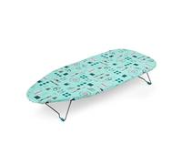 Beldray Petite Planche à Repasser De Table 73x31cm, Motif Accessoire de Couture, Housse 100% Coton pour un Pressage Lisse, Modèle Léger avec Pieds Pliables, Rangement Facile Dans Les Petits Espaces,