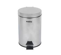 Beldray Poubelle à pédale Soft Close 3 L, ronde, acier inoxydable