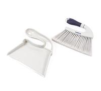 Beldray Set Pelle et Balayette Deep Clean - Design Plat Compact, Tête de Balai Étroite pour les Zones Difficiles d'Accès, Poils Épais Évasés Anti-Rayures, Crochet de Rangement à Suspendre