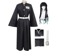 BELEB Anime Cosplay Costume for Tokitou Muichirou Outfit Halloween Party Kimono Uniform with Wig (Set+wig,Medium)