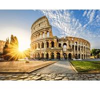 BELECO 2.11x.5m Tissu Rome Colisée Toile de Fond Ancien Bâtiment Ruines Italie Landmark Patrimoine Historique Européen Arène Photographie Fond Italie Décorations de Fête