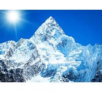 BELECO 2.1x1.5m Tissu Montagnes de Neige Toile de Fond Hiver Montagne de Glace pic Everest Népal Parc National Paysage Alpin scène d'hiver arrière-Plan Accessoires Photo