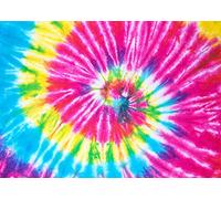 BELECO 2.1x1.5m Toile de Fond en Tissu tie-Dye pour Photographie, Arc-en-Ciel coloré, Toile de Fond d'anniversaire, Aquarelle, Spirale, décoration de fête à thème Hippie des années 60