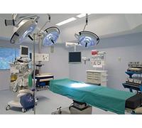 BELECO 2.1x1.5m Toile Fond Tissu Hôpital Bloc Opératoire Docteur Chirurgie Anesthésie Lit Malade Équipement Médical Photo Infirmier Portrait Artistique Photoshoot Studio Accessoire