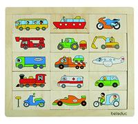 Beleduc - 11007 - Puzzle en Bois - Match Et Mix - Transport
