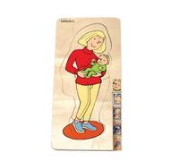 Beleduc - 17024 - Puzzle À Superposition En Bois - Maman - 27 Pièces