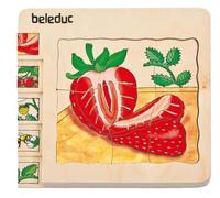 Beleduc - 17040 - Puzzle À Superposition En Bois - Fraise - 30 Pièces