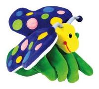 beleduc Marionnette à main Papillon – Enfant 3 ans et plus – Douce et amusante, développe imagination