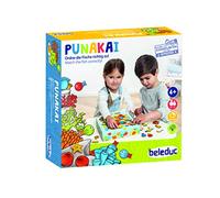 Beleduc - Punakai Jeu Enfant 4 Ans En Famille - Range les Poissons en Ordre - Jeu 2 à 4 Joueurs Jeu de Société en Bois Fille & Garçon - Coordination Oeil-main, Motricité fine, Concentration & Langage