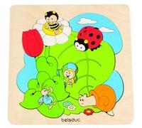 beleduc puzzle forme découverte prairie 20.5 cm 8 pièces Multicolore G