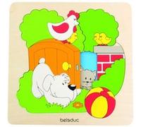 beleduc puzzle forme jardin découverte 20.5 cm 8 pièces Multicolore G