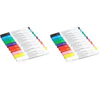 Beleduc Set 10 Feutres Textile - 3 ans et plus - Apprendre à Dessiner, Développer l'Imagination de l'Enfant - Feutres Rouge, Bleu, Vert, Rose, Noir, Violet - Kit Loisirs Créatifs Tissu, Bois, Papier