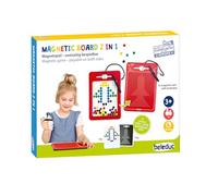 Beleduc Tableau magnétique 2 en 1, jeu magnétique, jouable des deux côtés, jeu éducatif magnétique et tableau à dessin pour enfants, jeu créatif et dessin, favorise l'imagination et la motricité fine
