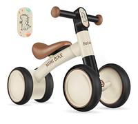 BELEEV B1 Draisienne Bebe 1-2 Ans, Jouet Enfant pour Garçon Fille Bébé | Vélo 4 Roues Silencieuses sans Pédale, Direction Limitée Sûre à 135°, Siège Large et Doux, 10-24 Mois Cadeau d'anniversaire