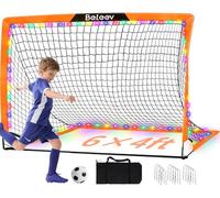 BELEEV Pliable Cage de Foot Enfant Exterieur, But de Foot Enfant Exterieur pour Enfants avec Lumières LED, Tige en Fibre de Verre, Sac Porté 180 * 120 * 120cm pour Jardin Entrainement Football