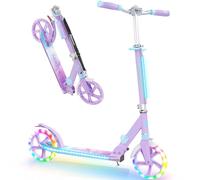 BELEEV Trottinettes Enfants de 6 Ans et Plus, LED Lumineuses Stem & Deck