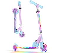 BELEEV V2 Trottinette Pliable pour Enfants 3 à 12 Ans, 2 Roues LED Lumineuses, Stem, Deck, 3 Réglables en Hauteur, pour Filles et Garçons, Scooter