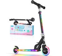 BELEEV V2 Trottinette pour Enfants 3 à 12 Ans, Trottinette Pliable à 2 Roues LED Roues Lumineuses, Stem, Deck, 3 Réglables en Hauteur, Trottinette pour Filles et Garçons, Scooter