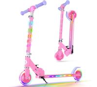 BELEEV V3 Trottinette pour Enfants avec Support, Scooter Pliable à 2 Roues | LED Roues Lumineuses, Stem & Deck, 4 Réglables en Hauteur, Trottinette pour Filles et Garçons de 3 à 12 Ans, Scooter