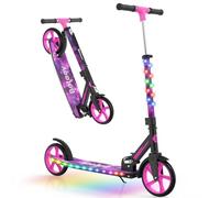 BELEEV V9 Trottinette Enfant de 6 a 14 Ans, Adultes et Adolescents jusqu'à 100 KG, LED Lumineuses Stem & Deck, Pliable et à Hauteur Ajustab, Grandes Roue 200 mm, City Scooter 2 Roues