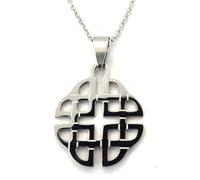 belelle - Collier Celtique Femme - Chaîne Celtique - Pendentif Celtique - Bijou Breton - Pendentif Femme - Nœud Celtique - Bijoux Celtiques - Amulette de Protection - Collier Acier Inoxydable