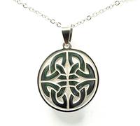 belelle Collier Femme Celtique, Chaîne Celtique, Pendentif Celtique, Bijou Breton, Amulette de Protection, Couleur Argent