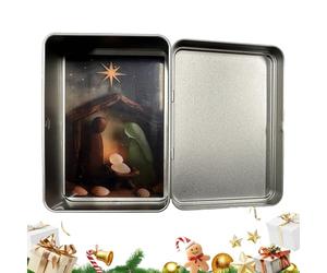 Belen - Religieux Verre Festif, Figurines de Naissance dans Une décoration de Noël - pour Adultes, Bureau, Chambre, Salon, Bureau, église, Maison de Campagne