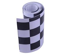 beler 3m vinyle noir et blanc drapeau à carreaux autocollant bande de ruban adhésif voiture de course moto vélo