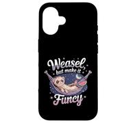 Belette But Make It Fancy Furet Relaxant Coque pour iPhone 16