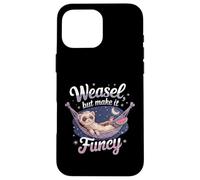 Belette But Make It Fancy Furet Relaxant Coque pour iPhone 16 Pro Max